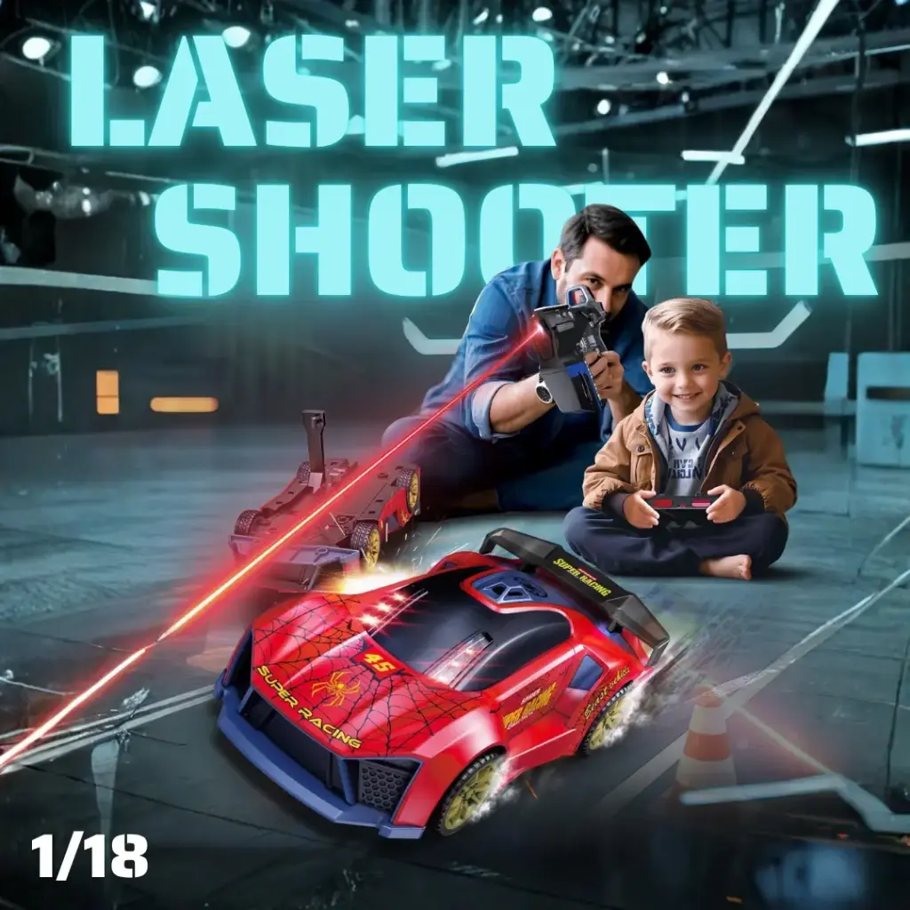 Multiplayer RC Car with Laser Gun (Black)