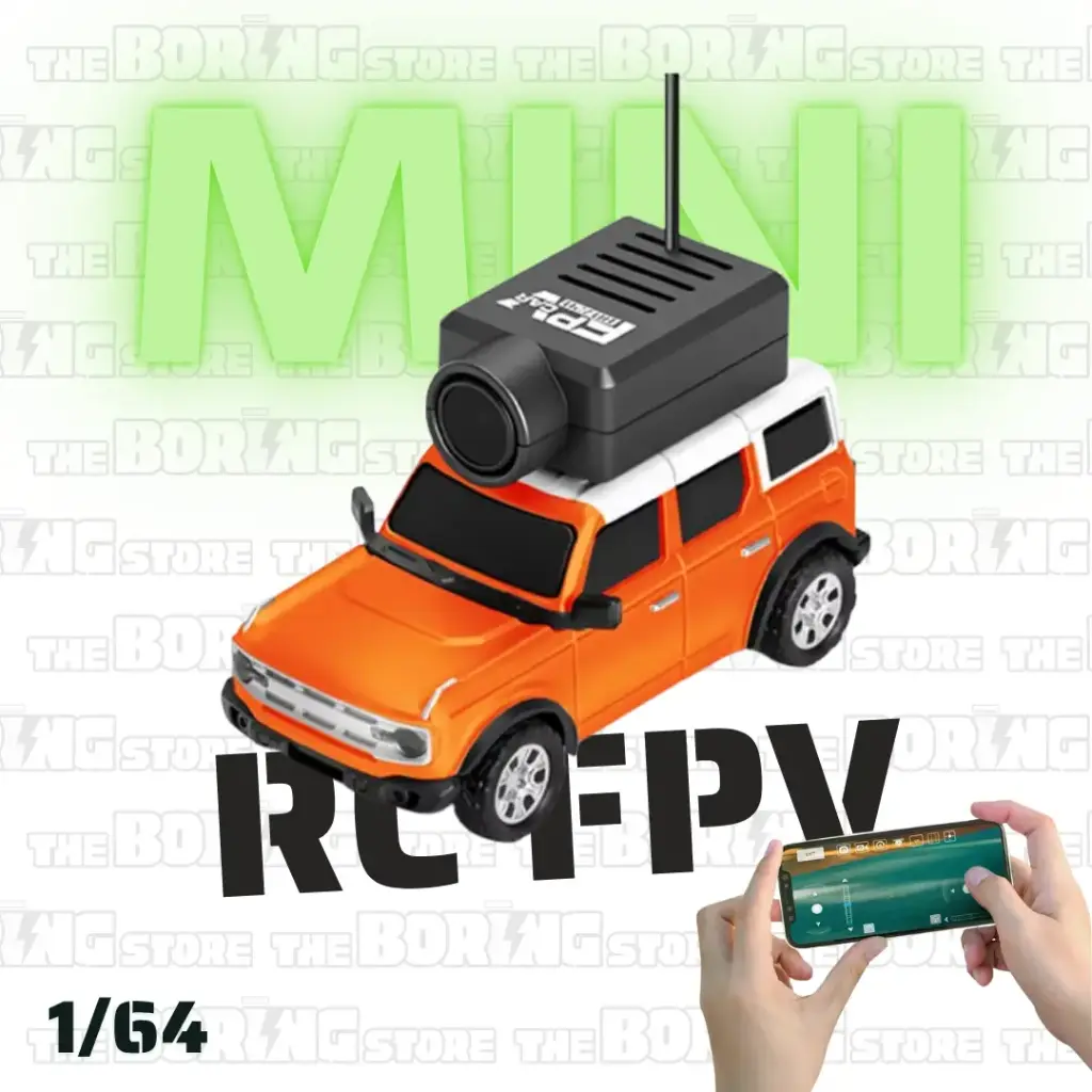 Mini FPV RC Car 1/64 (Orange)